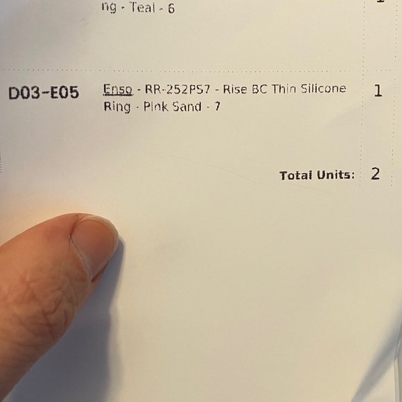 Enso pink Sand thin Silicone Ring - Picture 8 of 8
